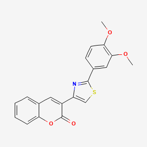 3-[2-(3,4-dimethoxyphenyl)-1,3-thiazol-4-yl]-2H-chromen-2-one