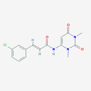 3-(3-chlorophenyl)-N-(1,3-dimethyl-2,6-dioxo-1,2,3,6-tetrahydro-4-pyrimidinyl)acrylamide