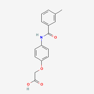 {4-[(3-methylbenzoyl)amino]phenoxy}acetic acid