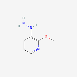 molecular formula C6H9N3O B573460 3-Hydrazinyl-2-methoxypyridine CAS No. 160590-38-5