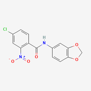 N-1,3-benzodioxol-5-yl-4-chloro-2-nitrobenzamide