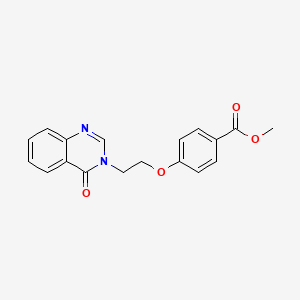 molecular formula C18H16N2O4 B5734636 methyl 4-[2-(4-oxo-3(4H)-quinazolinyl)ethoxy]benzoate 