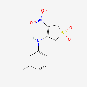 (3-methylphenyl)(4-nitro-1,1-dioxido-2,5-dihydro-3-thienyl)amine