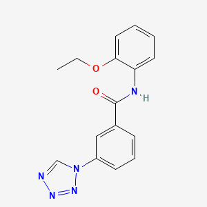 molecular formula C16H15N5O2 B5734665 N-(2-ethoxyphenyl)-3-(1H-tetrazol-1-yl)benzamide 