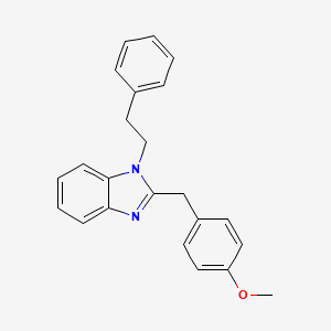 2-[(4-methoxyphenyl)methyl]-1-(2-phenylethyl)-1H-1,3-benzodiazole