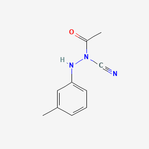 molecular formula C10H11N3O B573468 N-Cyano-N'-(3-methylphenyl)acetohydrazide CAS No. 191028-18-9