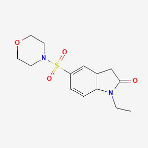 1-ethyl-5-(4-morpholinylsulfonyl)-1,3-dihydro-2H-indol-2-one