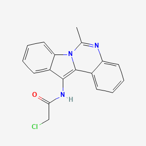 2-chloro-N-(6-methylindolo[1,2-c]quinazolin-12-yl)acetamide