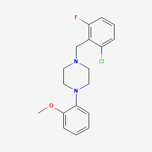 1-(2-chloro-6-fluorobenzyl)-4-(2-methoxyphenyl)piperazine