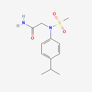 2-(N-methylsulfonyl-4-propan-2-ylanilino)acetamide