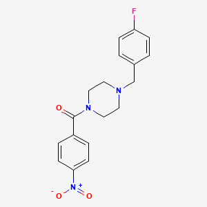 [4-(4-FLUOROBENZYL)PIPERAZINO](4-NITROPHENYL)METHANONE