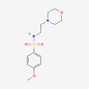 4-METHOXY-N-[2-(MORPHOLIN-4-YL)ETHYL]BENZENE-1-SULFONAMIDE