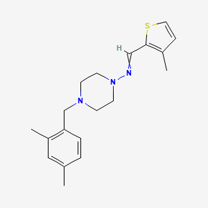 4-(2,4-dimethylbenzyl)-N-[(3-methyl-2-thienyl)methylene]-1-piperazinamine