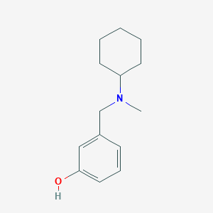 molecular formula C14H21NO B5734826 3-{[cyclohexyl(methyl)amino]methyl}phenol 