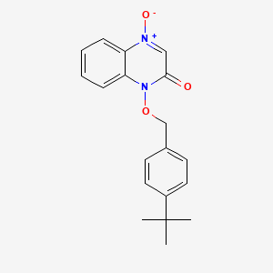 molecular formula C19H20N2O3 B5734838 1-[(4-tert-butylbenzyl)oxy]-2(1H)-quinoxalinone 4-oxide 