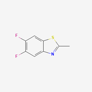 molecular formula C8H5F2NS B573489 5,6-Difluoro-2-methyl-1,3-benzothiazole CAS No. 170881-41-1