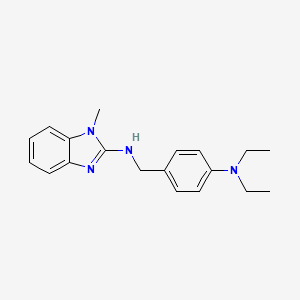 molecular formula C19H24N4 B5734907 N-[4-(diethylamino)benzyl]-1-methyl-1H-benzimidazol-2-amine 