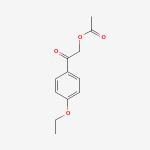 molecular formula C12H14O4 B5734921 2-(4-ethoxyphenyl)-2-oxoethyl acetate 