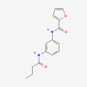 molecular formula C15H16N2O3 B5734947 N-[3-(butyrylamino)phenyl]-2-furamide 