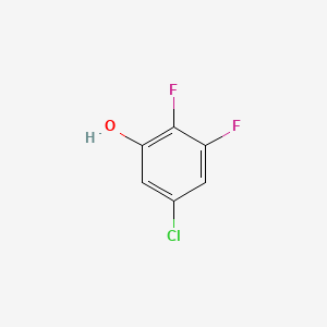 molecular formula C6H3ClF2O B573495 5-Chloro-2,3-difluorophenol CAS No. 186590-21-6