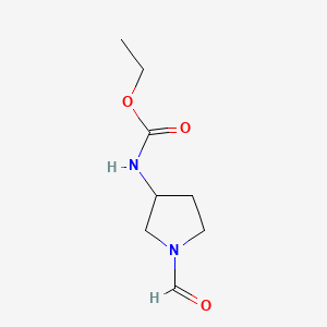Ethyl (1-formyl-3-pyrrolidinyl)carbamate