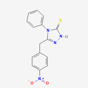 molecular formula C15H12N4O2S B5734969 5-(4-nitrobenzyl)-4-phenyl-4H-1,2,4-triazole-3-thiol 