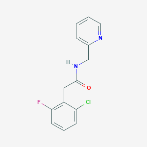 molecular formula C14H12ClFN2O B5734973 2-(2-chloro-6-fluorophenyl)-N-(2-pyridinylmethyl)acetamide 