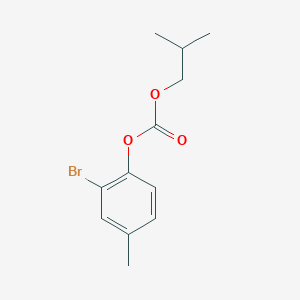 molecular formula C12H15BrO3 B5734978 2-bromo-4-methylphenyl isobutyl carbonate CAS No. 5406-72-4