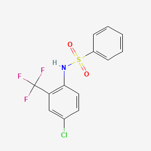 N-[4-chloro-2-(trifluoromethyl)phenyl]benzenesulfonamide