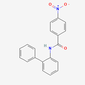 molecular formula C19H14N2O3 B5735043 N-2-biphenylyl-4-nitrobenzamide 