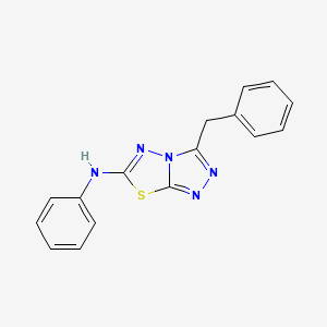 molecular formula C16H13N5S B5735055 3-benzyl-N-phenyl[1,2,4]triazolo[3,4-b][1,3,4]thiadiazol-6-amine 