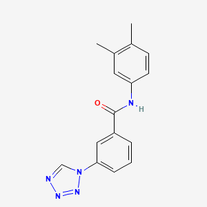 molecular formula C16H15N5O B5735076 N-(3,4-dimethylphenyl)-3-(1H-tetrazol-1-yl)benzamide 