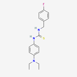 N-[4-(diethylamino)phenyl]-N'-(4-fluorobenzyl)thiourea