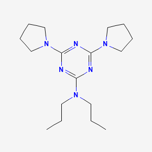 N,N-dipropyl-4,6-di-1-pyrrolidinyl-1,3,5-triazin-2-amine