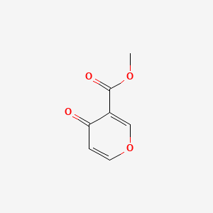molecular formula C7H6O4 B573511 Methyl 4-oxo-4H-pyran-3-carboxylate CAS No. 184719-44-6