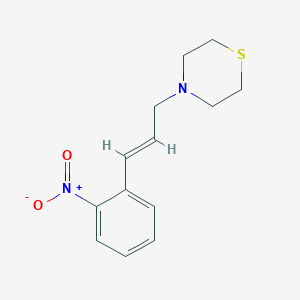 molecular formula C13H16N2O2S B5735118 4-[3-(2-nitrophenyl)-2-propen-1-yl]thiomorpholine 