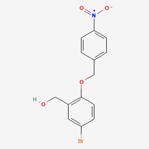 {5-bromo-2-[(4-nitrobenzyl)oxy]phenyl}methanol