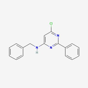 N-benzyl-6-chloro-2-phenyl-4-pyrimidinamine