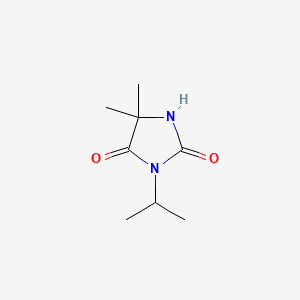 molecular formula C8H14N2O2 B573516 3-Isopropyl-5,5-dimethylimidazolidine-2,4-dione CAS No. 190579-87-4