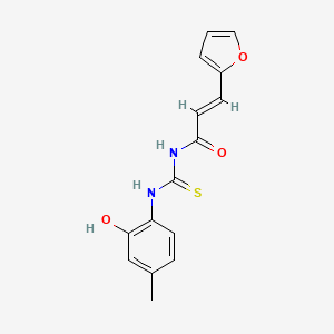 3-(2-furyl)-N-{[(2-hydroxy-4-methylphenyl)amino]carbonothioyl}acrylamide