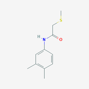 N-(3,4-dimethylphenyl)-2-(methylthio)acetamide