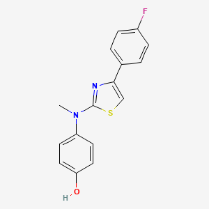 4-[[4-(4-fluorophenyl)-1,3-thiazol-2-yl](methyl)amino]phenol