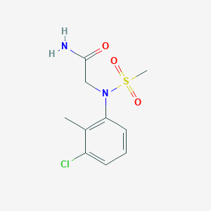 2-(3-chloro-2-methyl-N-methylsulfonylanilino)acetamide