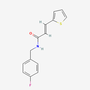 N-(4-fluorobenzyl)-3-(2-thienyl)acrylamide