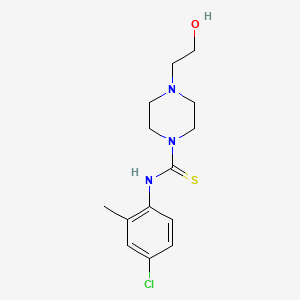 N-(4-chloro-2-methylphenyl)-4-(2-hydroxyethyl)-1-piperazinecarbothioamide