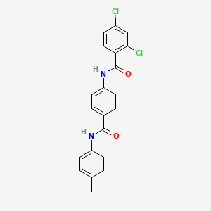 molecular formula C21H16Cl2N2O2 B5735254 2,4-dichloro-N-(4-{[(4-methylphenyl)amino]carbonyl}phenyl)benzamide 