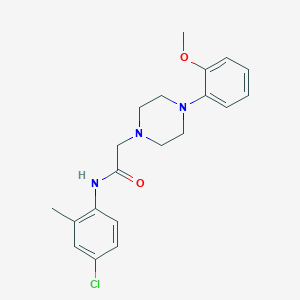 N-(4-chloro-2-methylphenyl)-2-[4-(2-methoxyphenyl)-1-piperazinyl]acetamide