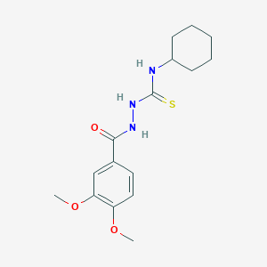 N-cyclohexyl-2-(3,4-dimethoxybenzoyl)hydrazinecarbothioamide