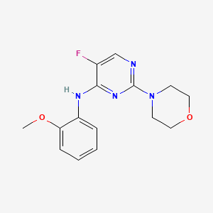 5-fluoro-N-(2-methoxyphenyl)-2-(4-morpholinyl)-4-pyrimidinamine