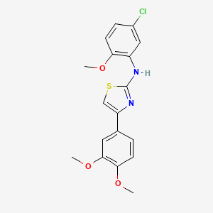 N-(5-chloro-2-methoxyphenyl)-4-(3,4-dimethoxyphenyl)-1,3-thiazol-2-amine